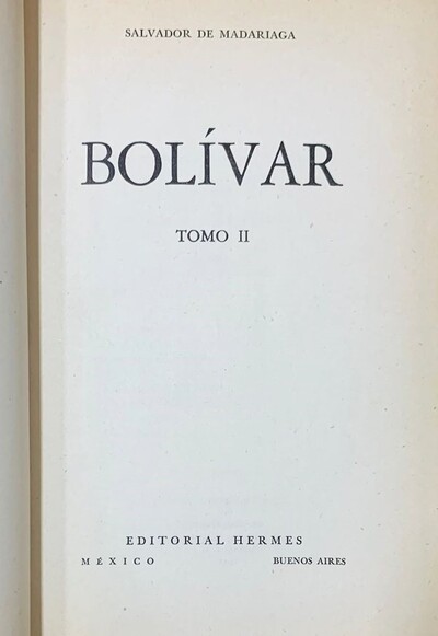 Bolívar, Tomo II / Tapa Dura _imagen