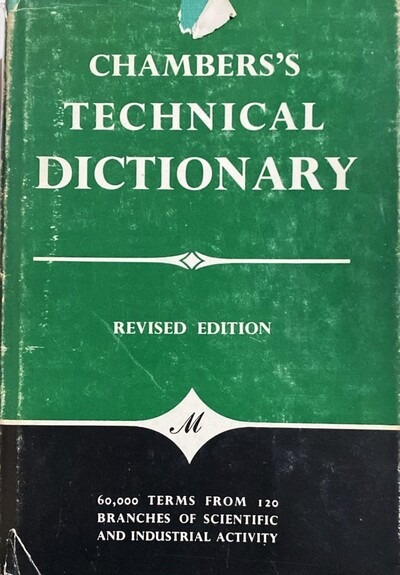 Chambers's technical dictionary / Tapa Dura _imagen