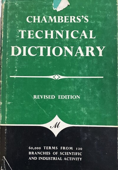Chambers's technical dictionary / Tapa Dura 