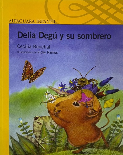 Delia Degú y su sombrero