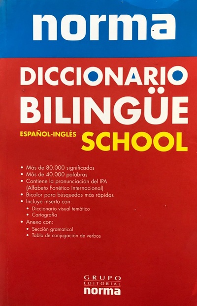 Diccionario Bilingüe Español-Inglés School