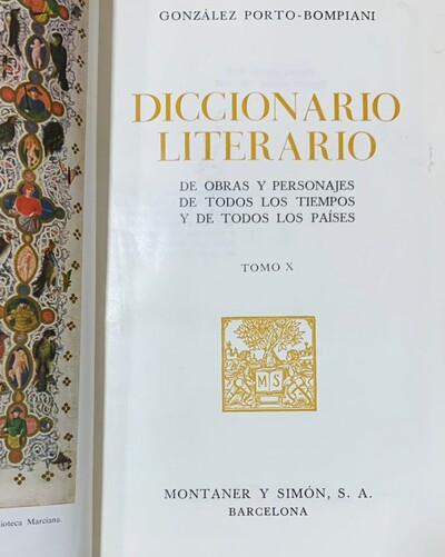Diccionario Literario, Tomo X: Obras T-Z / Tapa Dura_imagen