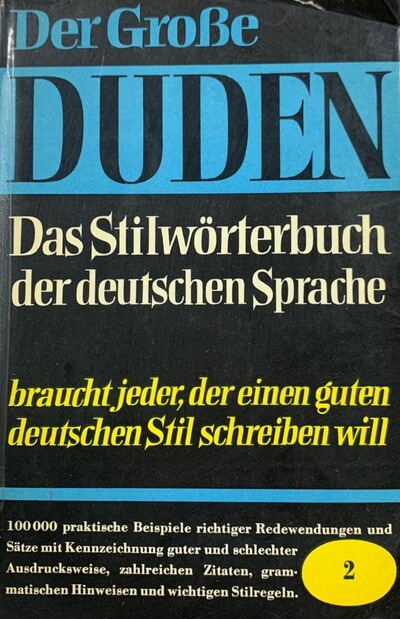 Duden: Das Stilworterbuch der Deutschen Sprache/ tapa dura 