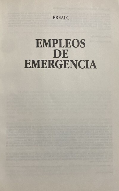 Empleos de emergencia 