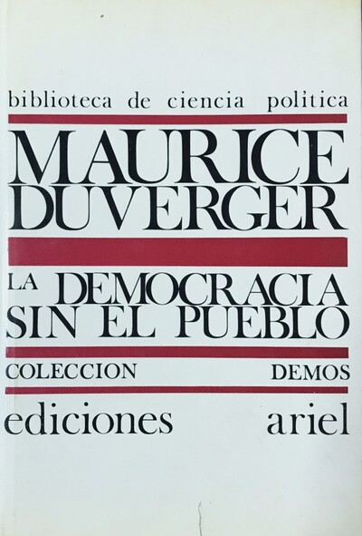 La democracia sin el pueblo / Tapa Dura _imagen