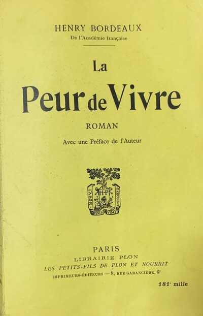 Ecolectura - La peur de vivre