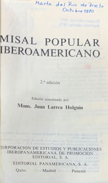 Misal Popular Iberoamericano / Tapa Dura