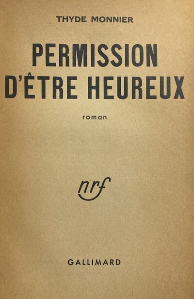 Permission D'être Heureux / Tapa Dura