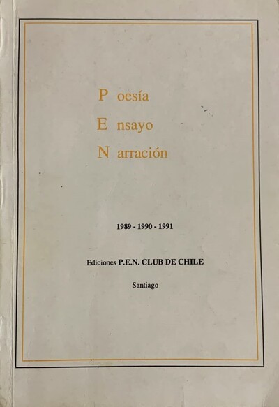 Poesía, ensayo, narración: 1989-1990-1991