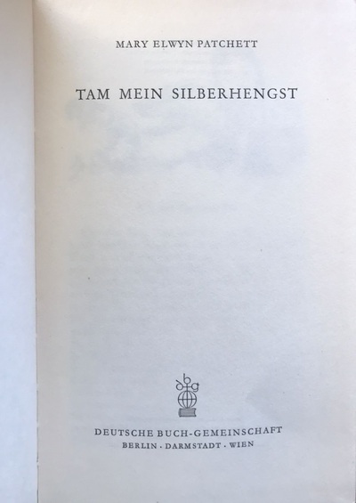Tam Mein Silberhengst / Tapa dura