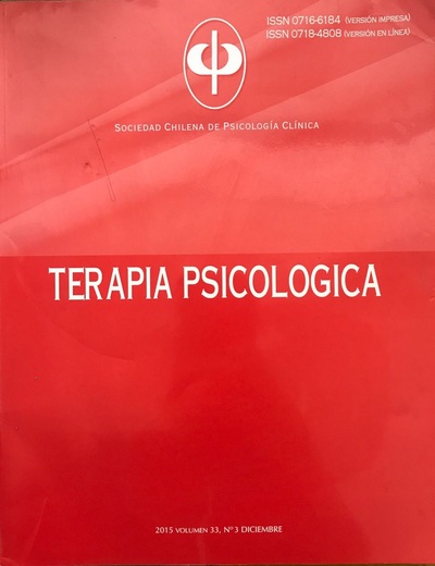 Terapia Psicológica, 2015 volumen 33, n°3 diciembre_imagen