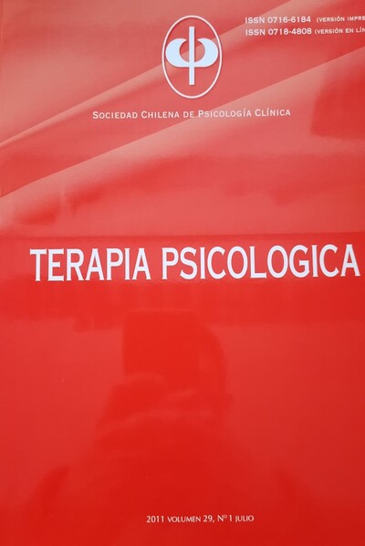 Terapia psicologica, volumen 29 N°1