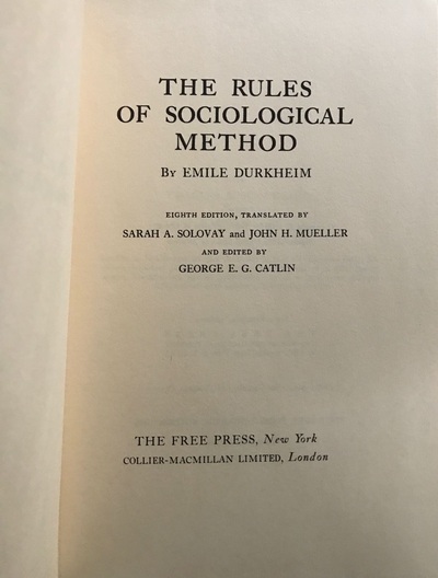 Ecolectura - The rules of Sociological Method / Tapa dura