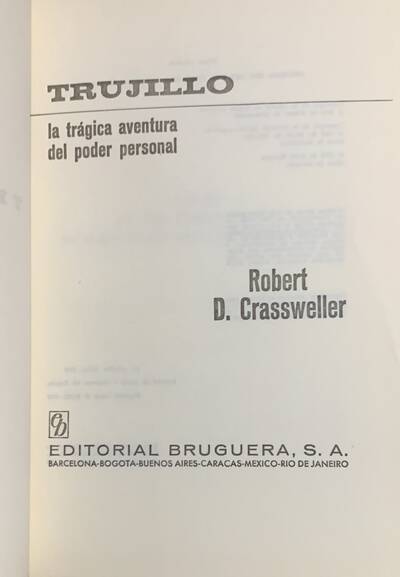 Trujillo: La trágica historia del poder personal / Tapa Dura